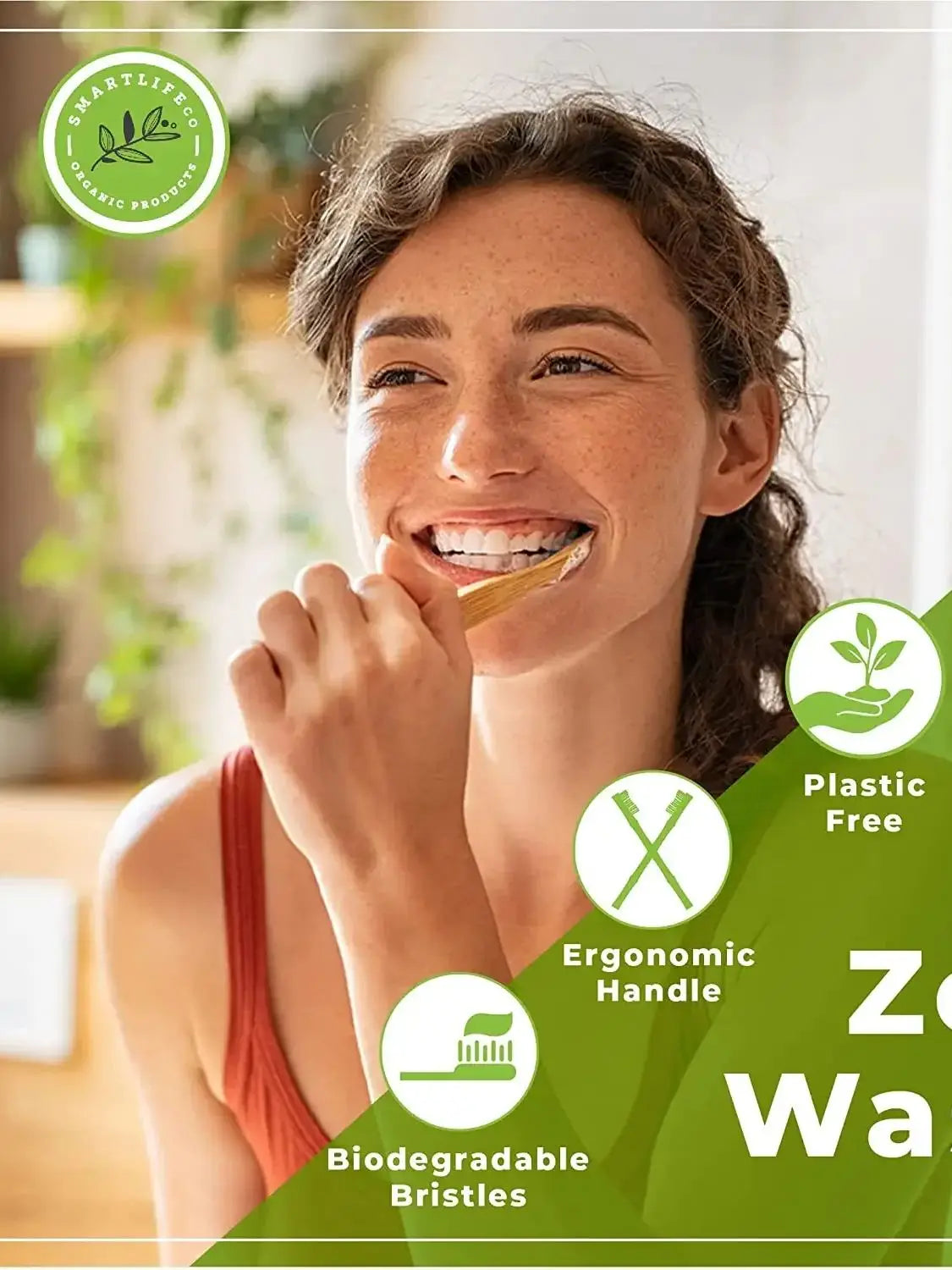 Eco-Friendly Bamboo Toothbrush Set – 8 or 12 Pack Soft Bristle Charcoal-Infused Wooden Toothbrushes for Adults