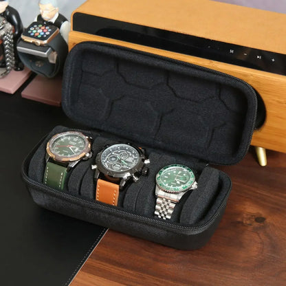 Watch Box Organizer – Portable Travel Case for Wristwatches and Smartwatches