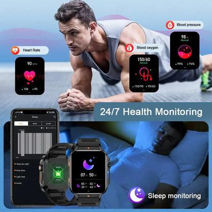 LIGE Smartwatch 1.95" – Waterproof Fitness & Health Tracker for Men & Women | IP68, Heart Rate, Sleep & Sport Modes