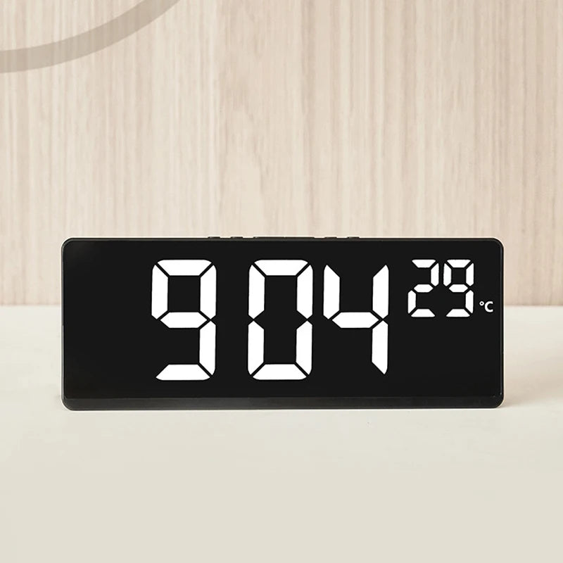 LED Digital Alarm Clock – Sleek Desktop Clock with Large Display & Multi-Function Features