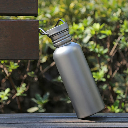 Titanium Tumbler Water Bottle – 500ml/600ml/750ml Lightweight Flask for Outdoor, Gym, Cycling, and Travel