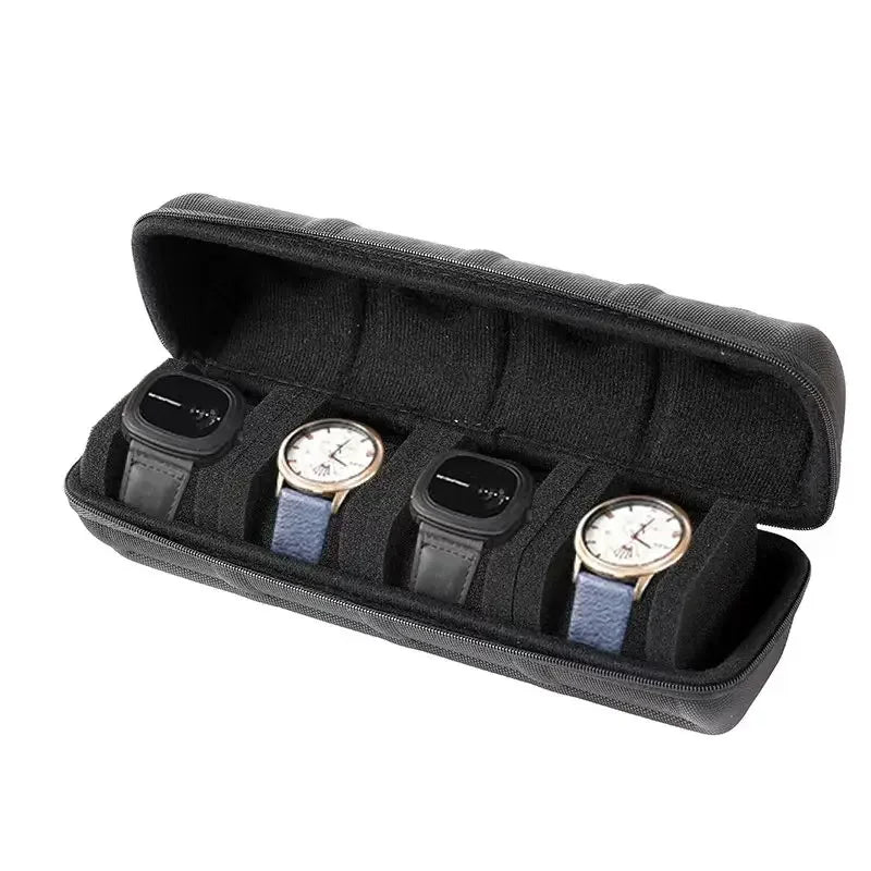 Watch Box Organizer – Portable Travel Case for Wristwatches and Smartwatches