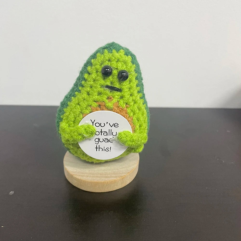 Handmade Yarn Potato Doll – Cute Knitted Plush Decoration for Home, Office, or Gifts