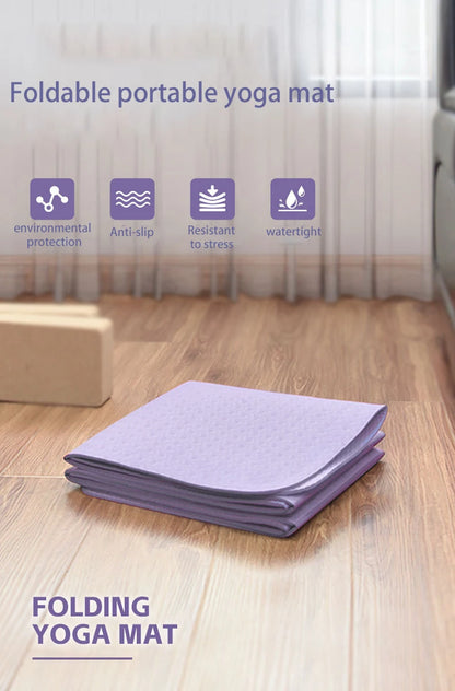 Foldable Yoga Mat – Non-Slip, Eco-Friendly & Lightweight for Travel, Home Workouts & Outdoor Fitness