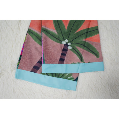 New Elegant Japanese Kimono Robe with Obi – Floral Print Silk Yukata Pajamas for Women