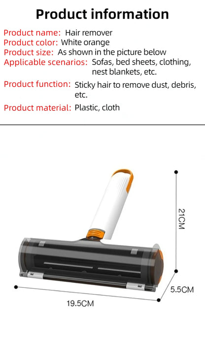 Reusable Pet Hair Remover Roller – Portable, Washable & Eco-Friendly for Dogs, Cats & Clothes