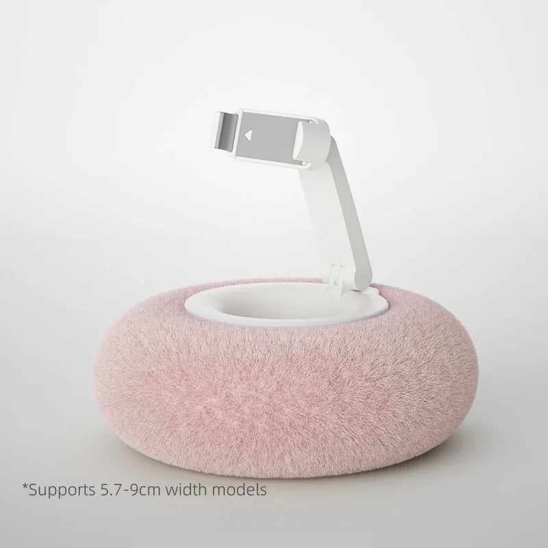 Creative Pillow Phone Holder – 360° Rotating Lazy Stand for Bed or Desk