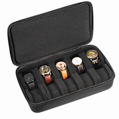 Watch Box Organizer – Portable Travel Case for Wristwatches and Smartwatches