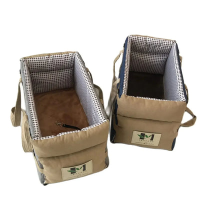 Portable Dog Car Seat for Small Pets – Center Console Booster with Detachable, Washable Design