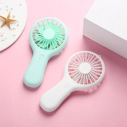 Mini USB Fan – 3-Speed Rechargeable Silent Desk Fan with Base