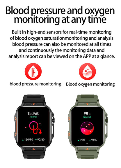 LIGE Smartwatch 1.95" – Waterproof Fitness & Health Tracker for Men & Women | IP68, Heart Rate, Sleep & Sport Modes