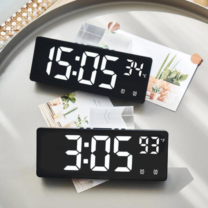 LED Digital Alarm Clock – Sleek Desktop Clock with Large Display & Multi-Function Features