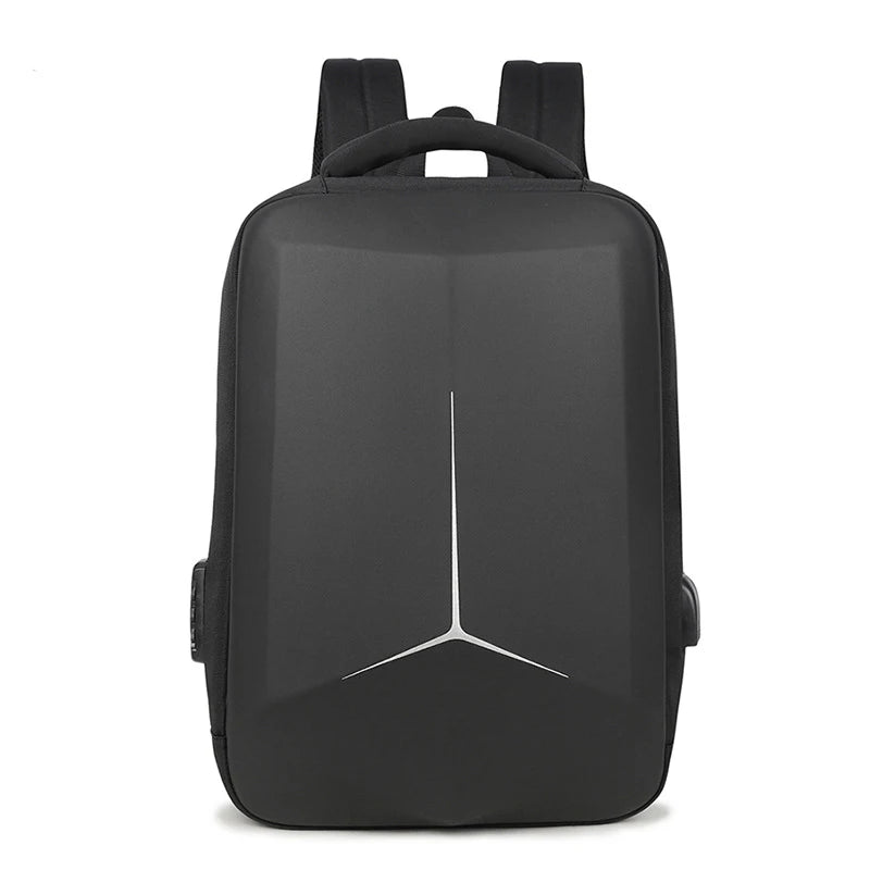 Men’s 15"–17" Laptop Backpack – Waterproof, Anti-Theft Hard Shell Bag for Travel & College