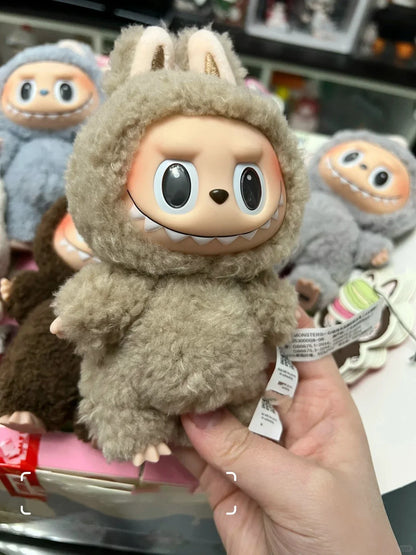 Labubu The Monsters Sit-Down Party First and Second Generation Series Vinyl Keychain Pendant Plush Dolls Replica Birthday Gift