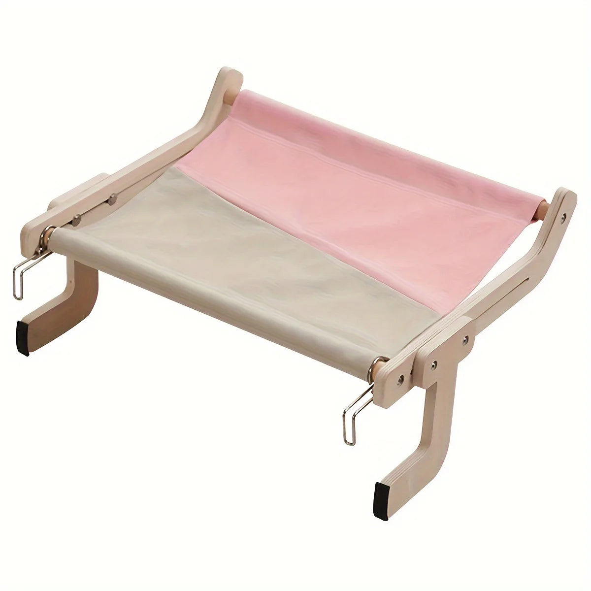 Window-Mounted Cat Hammock – Wooden Frame Removable Bed for Indoor Cats