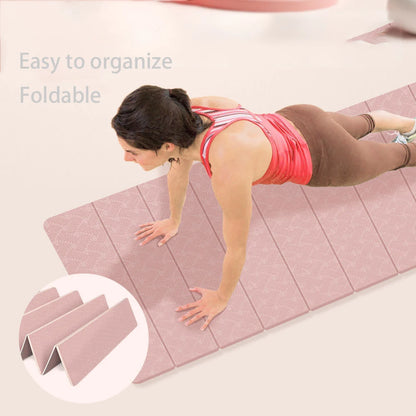 Foldable Yoga Mat – Non-Slip, Eco-Friendly & Lightweight for Travel, Home Workouts & Outdoor Fitness