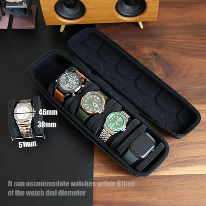 Watch Box Organizer – Portable Travel Case for Wristwatches and Smartwatches