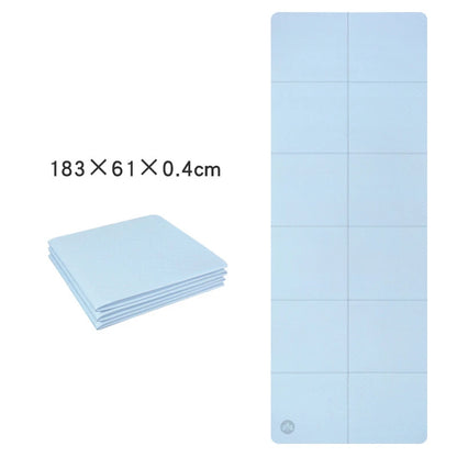 Foldable Yoga Mats Are Suitable for Travel Non-slip, Eco-friendly, Lightweight Folding Exercise Mats, Portable Home Gyms and Out