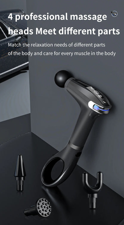 Mini Handheld Percussion Massage Gun – Portable Electric Muscle Massager for Neck, Back, and Legs