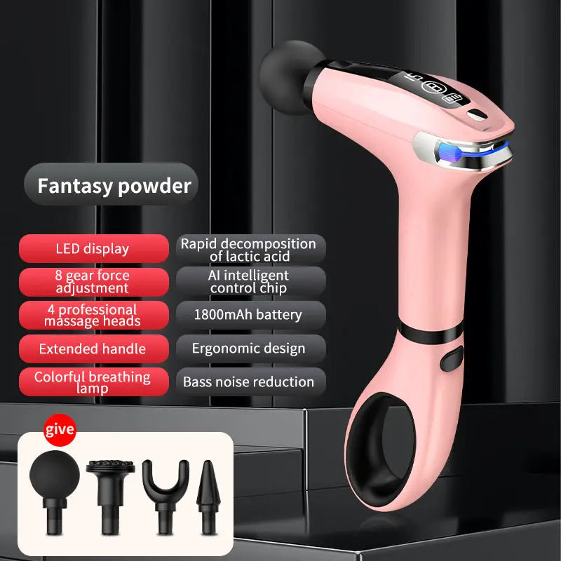 Mini Handheld Percussion Massage Gun – Portable Electric Muscle Massager for Neck, Back, and Legs