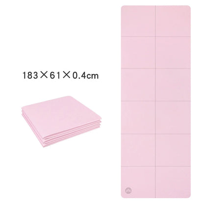 Foldable Yoga Mats Are Suitable for Travel Non-slip, Eco-friendly, Lightweight Folding Exercise Mats, Portable Home Gyms and Out