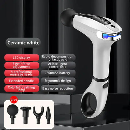 Mini Handheld Percussion Massage Gun – Portable Electric Muscle Massager for Neck, Back, and Legs