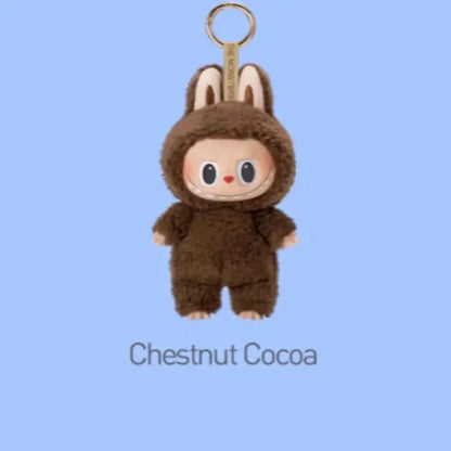 Labubu The Monsters Sit-Down Party First and Second Generation Series Vinyl Keychain Pendant Plush Dolls Replica Birthday Gift