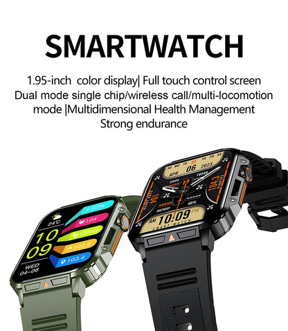 LIGE Smartwatch 1.95" – Waterproof Fitness & Health Tracker for Men & Women | IP68, Heart Rate, Sleep & Sport Modes