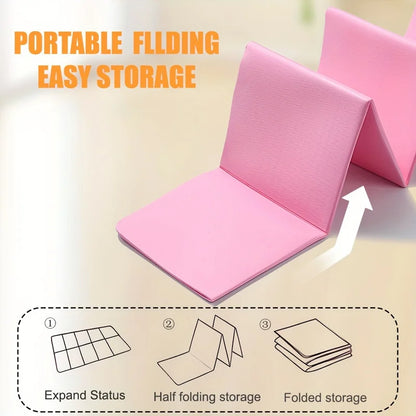 Foldable Yoga Mats Are Suitable for Travel Non-slip, Eco-friendly, Lightweight Folding Exercise Mats, Portable Home Gyms and Out