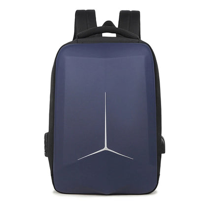 Men’s 15"–17" Laptop Backpack – Waterproof, Anti-Theft Hard Shell Bag for Travel & College