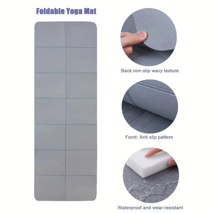 Foldable Yoga Mat – Non-Slip, Eco-Friendly & Lightweight for Travel, Home Workouts & Outdoor Fitness