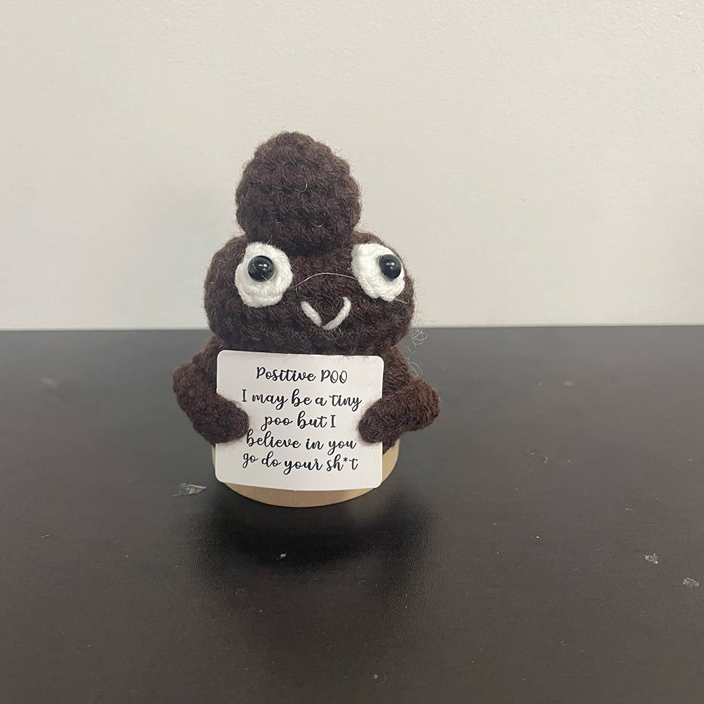Handmade Yarn Potato Doll – Cute Knitted Plush Decoration for Home, Office, or Gifts