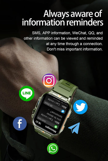 LIGE Smartwatch 1.95" – Waterproof Fitness & Health Tracker for Men & Women | IP68, Heart Rate, Sleep & Sport Modes