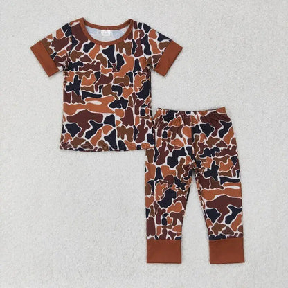 Camouflage Baby Bamboo Pajamas Set – Boutique Soft Summer Sleepwear (0–8Y)