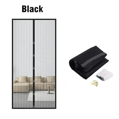 Magnetic Mesh Door Curtain – Anti-Mosquito Insect Screen with Auto-Closing Magnets