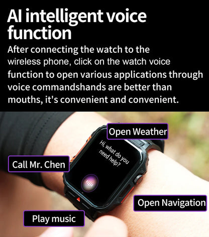LIGE Smartwatch 1.95" – Waterproof Fitness & Health Tracker for Men & Women | IP68, Heart Rate, Sleep & Sport Modes