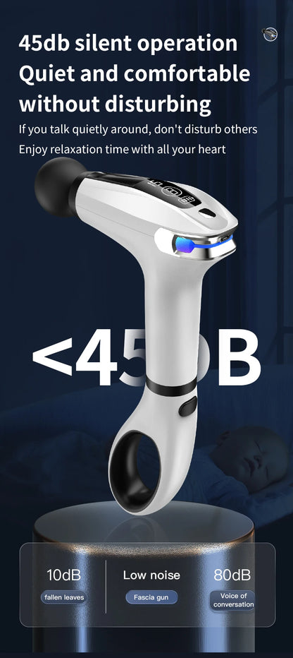 Mini Handheld Percussion Massage Gun – Portable Electric Muscle Massager for Neck, Back, and Legs