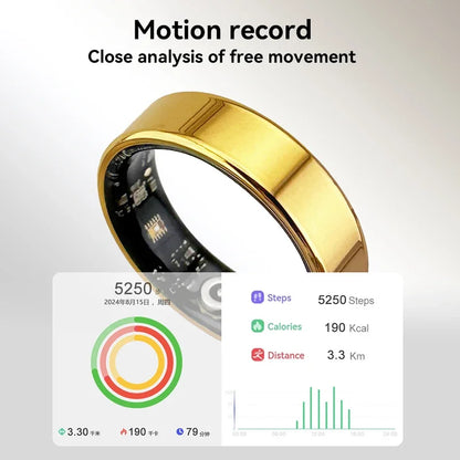 SR08 Smart Ring – 2025 Bluetooth Health Tracker with Sleep, Heart Rate & Activity Monitoring (Unisex)