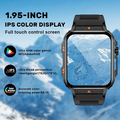 LIGE Smartwatch 1.95" – Waterproof Fitness & Health Tracker for Men & Women | IP68, Heart Rate, Sleep & Sport Modes