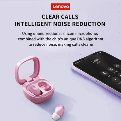 Lenovo XT62 Wireless Earbuds – Bluetooth 5.3 HiFi Sound, Noise Reduction, Mic & Touch Control