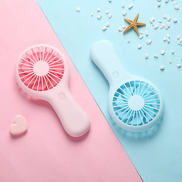 Mini USB Fan – 3-Speed Rechargeable Silent Desk Fan with Base