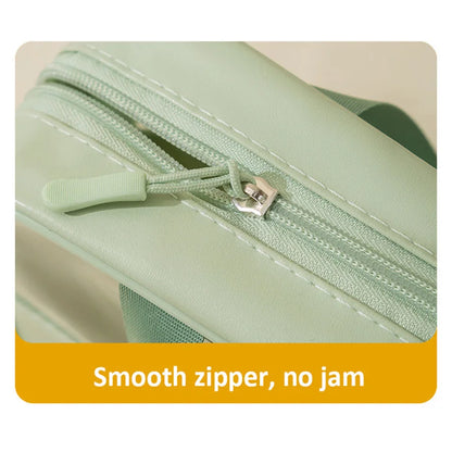 Matte Translucent Travel Toiletry Bag – Unisex Makeup & Cosmetic Organizer with Handle