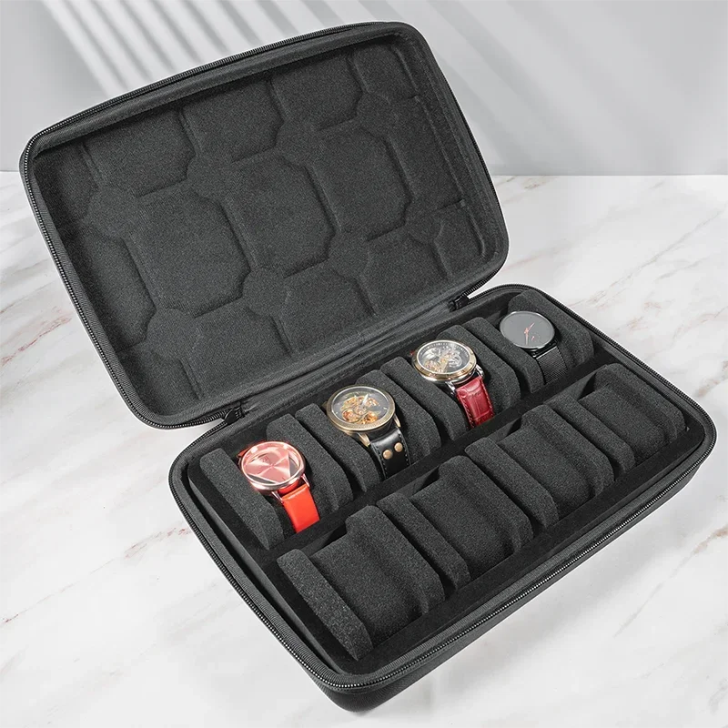 Watch Box Organizer – Portable Travel Case for Wristwatches and Smartwatches