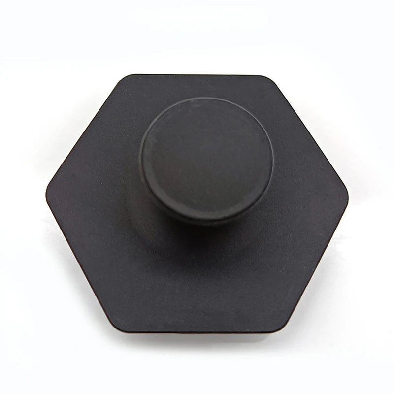 Back view of hexagon silicone facial brush showing anti-slip grip handle