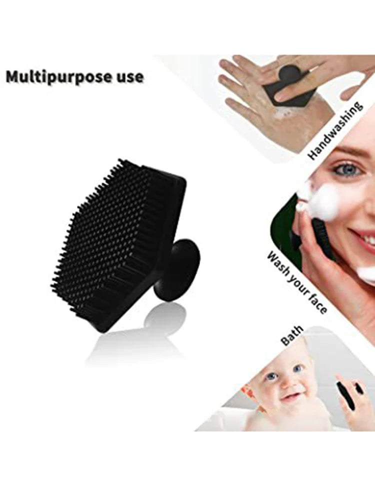 Multipurpose silicone brush used for handwashing, face cleansing, and baby bath.  BeTrendy