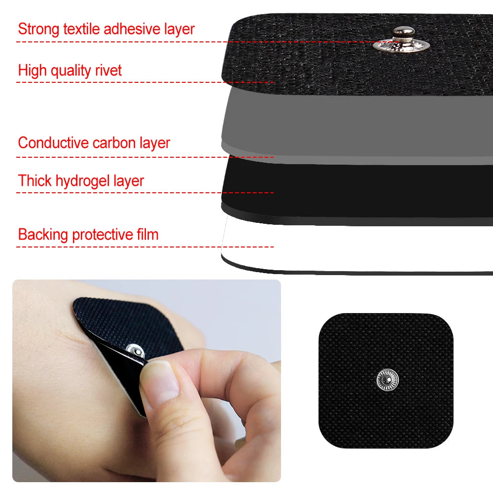 How to apply and peel off the oval electrode pad for EMS or TENS use